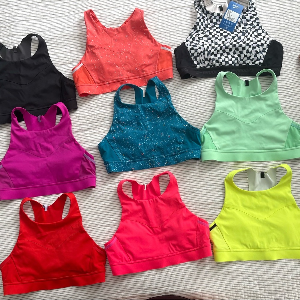 Brooks 3 pocket Sports Bras in Vibrant Colors